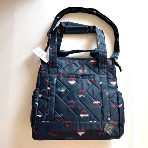 Lug Kerstin Lindquist Baby Yacht Carry-All Zip-Top Tote Hearts Liberty - Picture 7 of 13